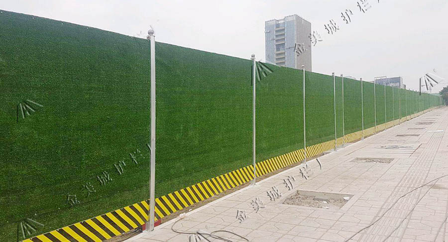 装配式草皮围挡工程围挡(图1)